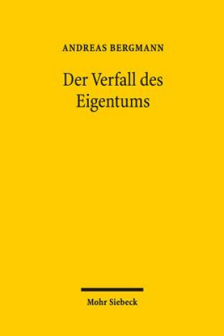 Kniha Der Verfall des Eigentums Andreas Bergmann