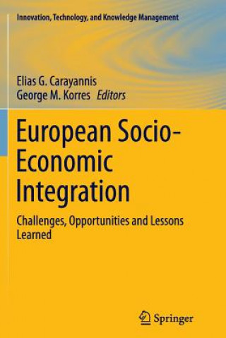 Kniha European Socio-Economic Integration Elias G. Carayannis