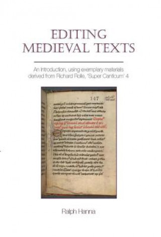 Carte Editing Medieval Texts Ralph Hanna