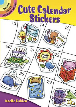Carte Cute Calendar Stickers Noelle Dahlen