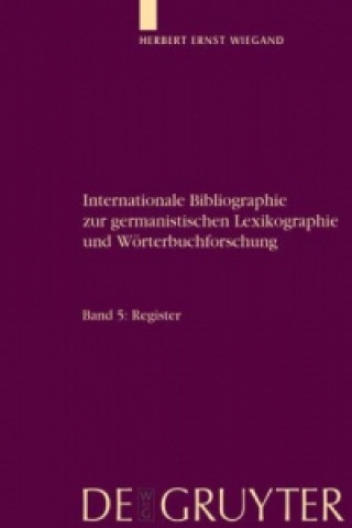 Kniha Register Herbert Ernst Wiegand