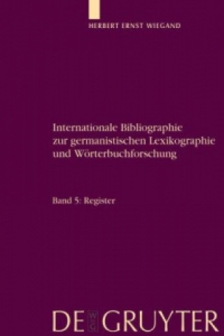 Buch Register Herbert Ernst Wiegand