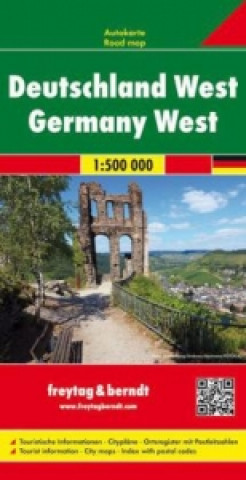 Nyomtatványok Germany West Road Map 1:500 000 