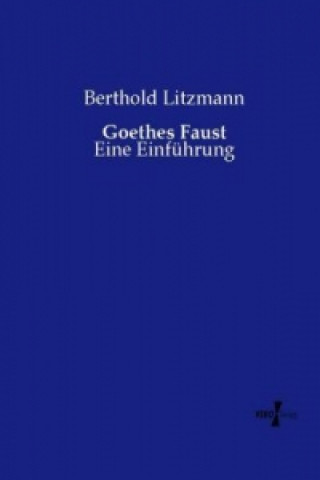 Kniha Goethes Faust Berthold Litzmann