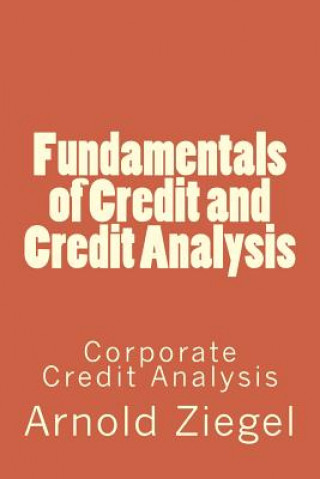Könyv Fundamentals of Credit and Credit Analysis MR Arnold Ziegel
