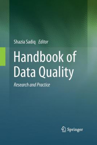 Kniha Handbook of Data Quality Shazia Sadiq