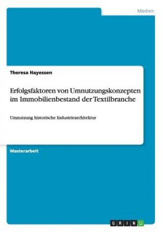 Libro Erfolgsfaktoren von Umnutzungskonzepten im Immobilienbestand der Textilbranche Theresa Hayessen