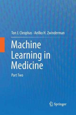 Kniha Machine Learning in Medicine Ton J. Cleophas