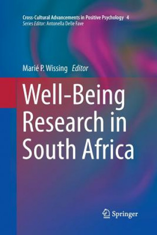 Könyv Well-Being Research in South Africa Marié P. Wissing