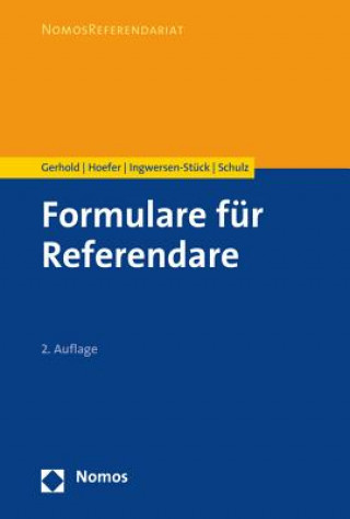 Kniha Formulare für Referendare Sönke Gerhold