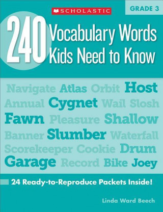 Kniha 240 Vocabulary Words Kids Need to Know: Grade 3 Linda Beech