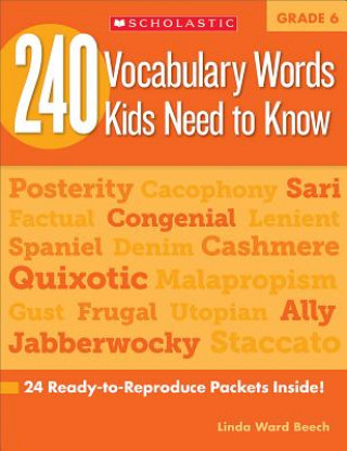 Kniha 240 Vocabulary Words Kids Need to Know, Grade 6 Linda Ward Beech