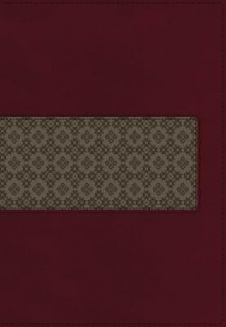 Carte KJV Study Bible, Large Print, Leathersoft, Maroon/Brown, Thumb Indexed, Red Letter Thomas Nelson