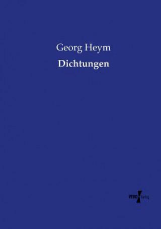 Kniha Dichtungen Georg Heym