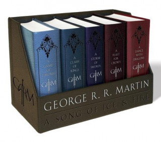 Książka George R. R. Martin's A Game of Thrones Leather-Cloth Boxed Set (Song of Ice and Fire Series) George Raymond Richard Martin