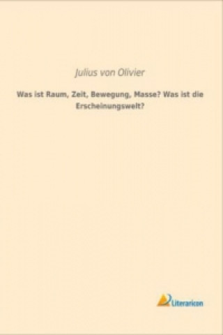 Livre Was ist Raum, Zeit, Bewegung, Masse? Was ist die Erscheinungswelt? Julius von Olivier