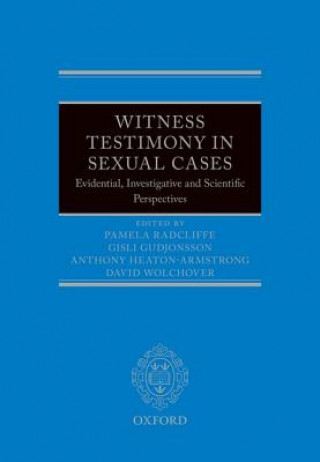 Kniha Witness Testimony in Sexual Cases Pamela Radcliffe