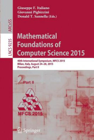 Książka Mathematical Foundations of Computer Science 2015 Giuseppe Italiano