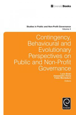 Książka Contingency, Behavioural and Evolutionary Perspectives on Public and Non-Profit Governance Luca Gnan