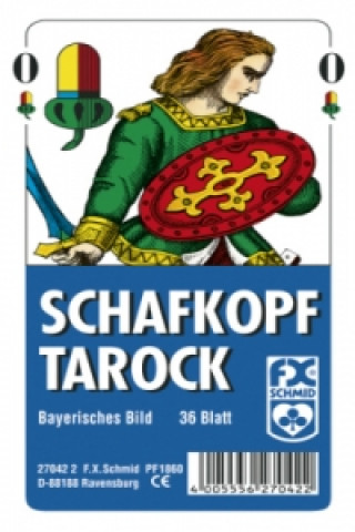 Hra/Hračka Schafkopf / Tarock, Bayerisches Bild (Spielkarten) 
