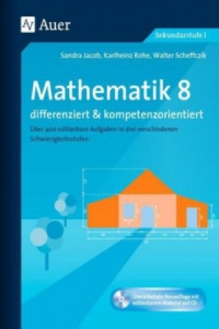 Carte Mathematik 8 differenziert u. kompetenzorientiert, m. 1 CD-ROM Sandra Jacob