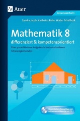 Książka Mathematik 8 differenziert u. kompetenzorientiert, m. 1 CD-ROM Sandra Jacob