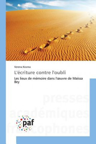 Book L'Ecriture Contre l'Oubli Kosma-V