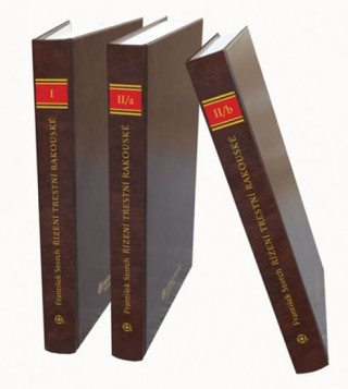 Kniha Řízení trestní rakouské 1. a 2. díl František Storch