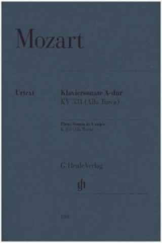 Kniha Mozart, Wolfgang Amadeus - Klaviersonate A-dur KV 331 (Alla Turca) Wolfgang Amadeus Mozart