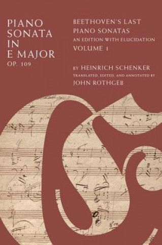 Carte Piano Sonata in E Major, Op. 109 Heinrich Schenker