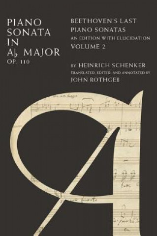 Book Piano Sonata in A  Major Op. 110 Heinrich Schenker