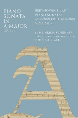 Buch Piano Sonata in A Major, Op. 101 Heinrich Schenker