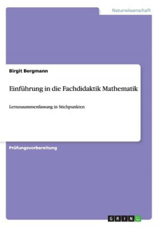 Carte Einführung in die Fachdidaktik Mathematik Birgit Bergmann