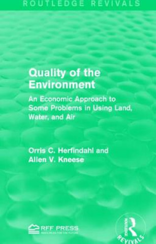 Kniha Quality of the Environment Allen V. Kneese