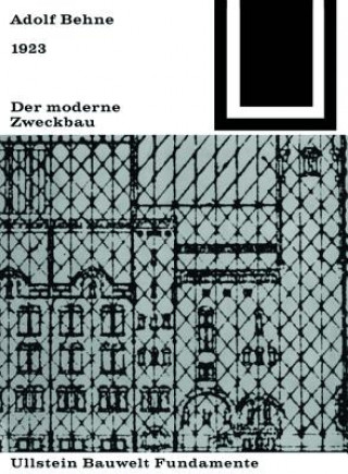 Kniha DER MODERNE ZWECKBAU 1929 Adolf Behne