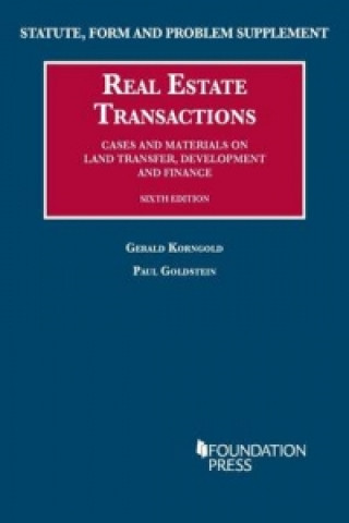Kniha Statute, Form and Problem Supplement to Real Estate Transactions Paul Goldstein