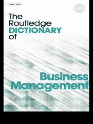 Book Routledge Dictionary of Business Management David A Statt