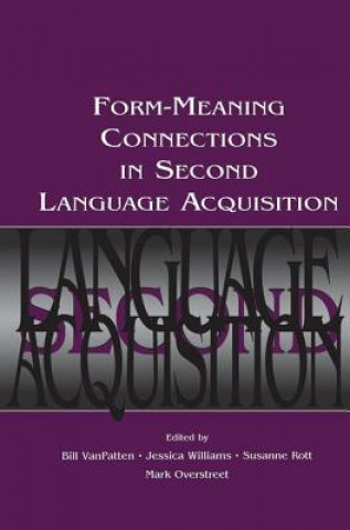 Kniha Form-Meaning Connections in Second Language Acquisition Bill VanPatten