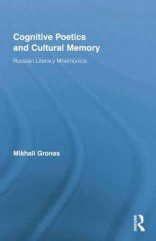 Kniha Cognitive Poetics and Cultural Memory Mikhail Gronas