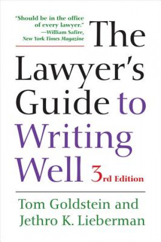 Kniha Lawyer's Guide to Writing Well Jethro K. Lieberman
