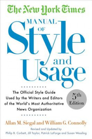 Könyv New York Times Manual of Style and Usage, 5th Edition William G Connolly