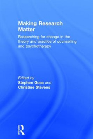 Kniha Making Research Matter 
