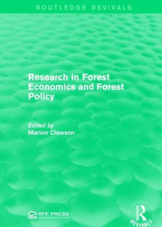 Könyv Research in Forest Economics and Forest Policy 