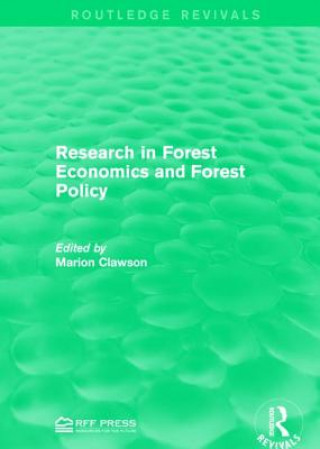 Knjiga Research in Forest Economics and Forest Policy 