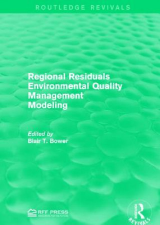 Könyv Regional Residuals Environmental Quality Management Modeling 