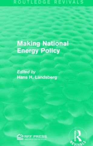 Buch Making National Energy Policy 