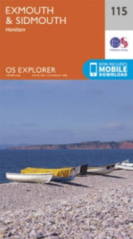 Tiskovina Exmouth and Sidmouth Ordnance Survey