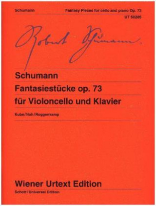 Könyv FANTASY PIECES FOR VIOLONCELLO & PIANO O Robert Schumann
