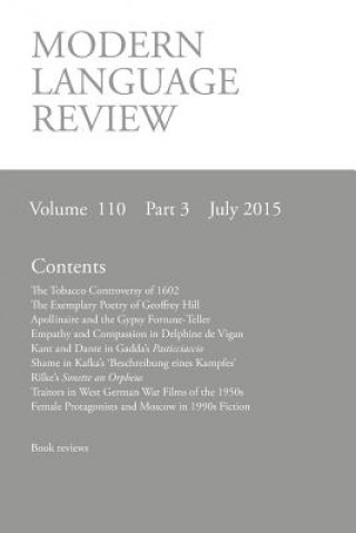 Carte Modern Language Review (110 D. F. Connon