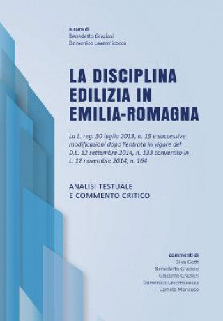 Книга disciplina edilizia in Emilia-Romagna Lavermicocca D Graziosi Benedetto